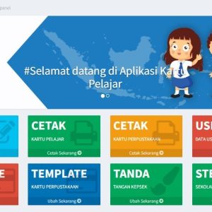 Aplikasi Web Cetak Kartu Pelajar NISN dan Kartu Perpus