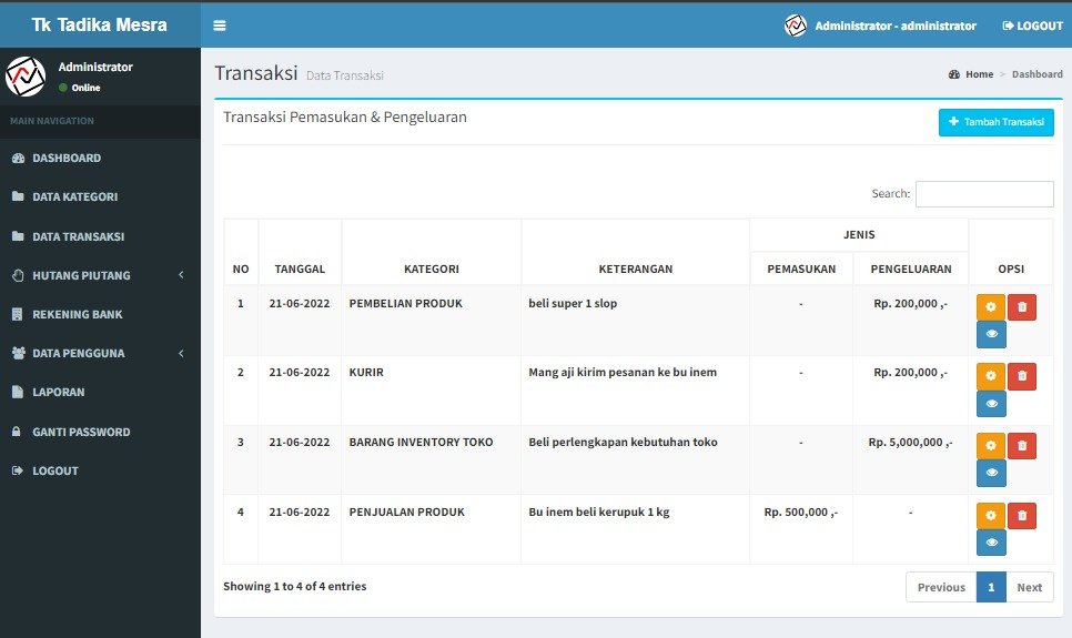 Aplikasi Web Keuangan Pribadi Kantor Lembaga - Image 2