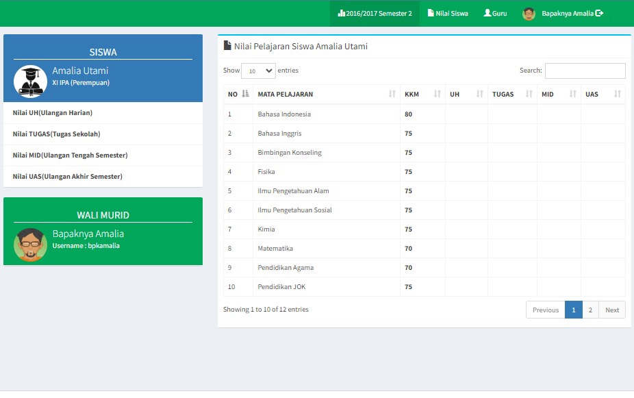 Aplikasi Web Raport Nilai Siswa Online PHP Source Code - Image 4
